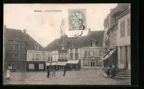 AK Illiers, Place du Marché