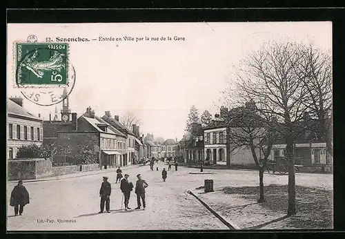 AK Senonches, Entrée en Ville par la rue de la Gare