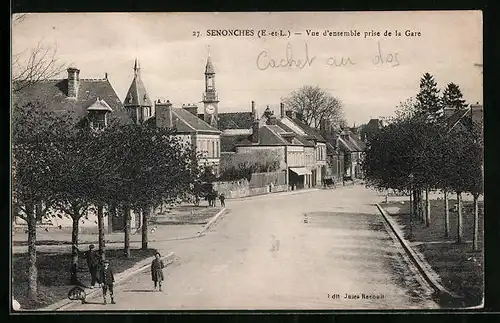 AK Senonches, Vue d`ensemble prise de la Gare