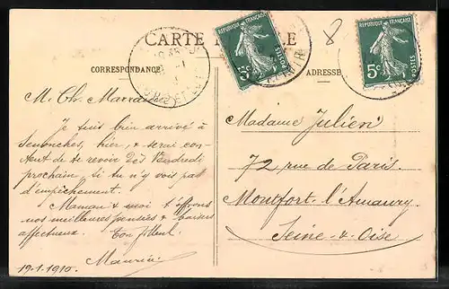 AK Senonches, Vue d`ensemble prise de la Gare