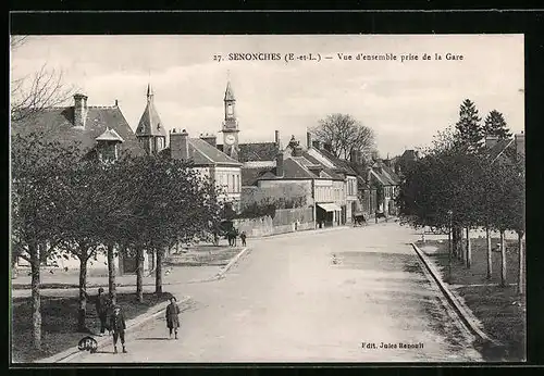 AK Senonches, Vue d`ensemble prise de la Gare