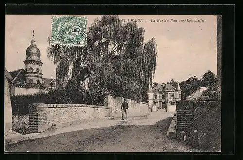 AK Nogent-le-Roi, La Rue du Pont-aux-Demoiselles