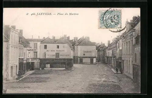 AK Janville, Place du Martroi