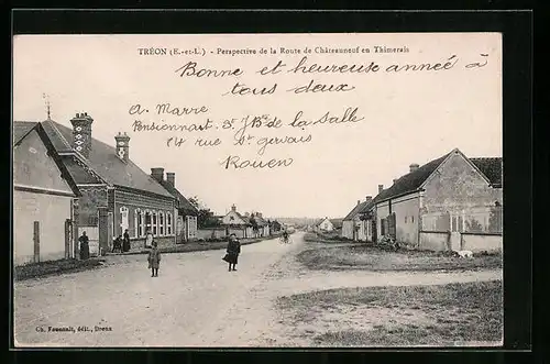 AK Tréon, Perspective de la Route de Chateauneuf en Thimerais