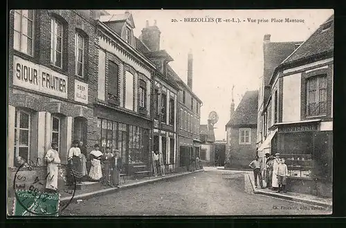 AK Brezolles, Vue prise Place Mantoue