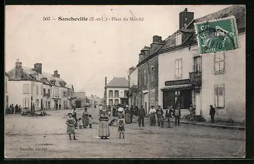 AK Sancheville, Place du Marché