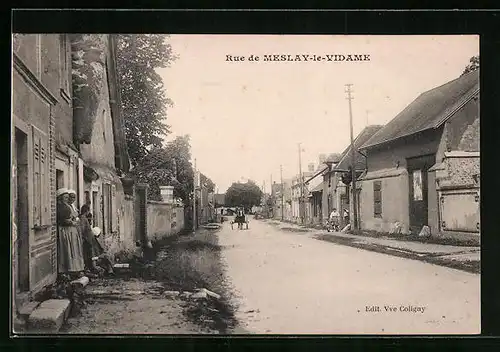 AK Meslay-le-Vidame, La Rue