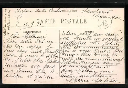 AK Champrond-en-Gatine, Grande Rue