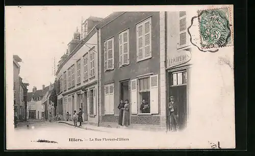 AK Illiers, La Rue Florent-d`Illiers