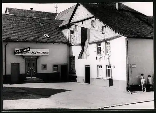 Fotografie unbekannter Fotograf, Ansicht Idar-Oberstein, Vereinslokal MGV Kirschweiler, 60 Jahrfeier