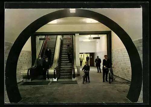 AK Rendsburg, Fussgängertunnel unter Nord-Ostsee-Kanal