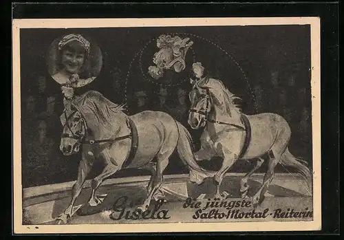 AK Zirkus-Schau GmbH, Gisela die jüngste Salto-Mortal-Reiterin
