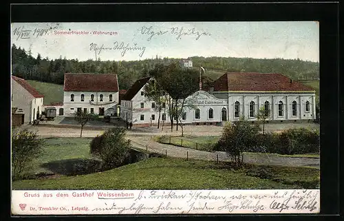 AK Zwickau, Gasthof Weissenborn, Konzert- und Ball-Etablissement