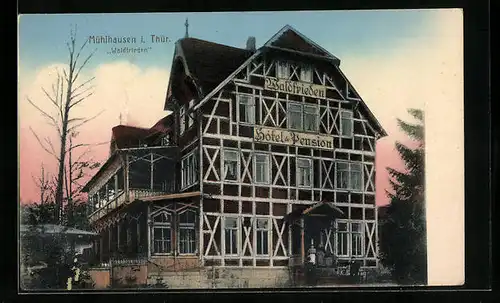 AK Mühlhausen i. Thür., Hôtel & Pension Waldfrieden