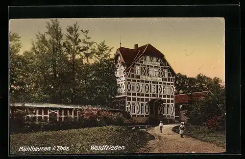 AK Mühlhausen i. Thür., Gasthof Waldfrieden