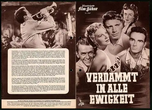 Filmprogramm IFB Nr. 2267, Verdammt in alle Ewigkeit, Burt Lancaster, Frank Sinatra, Deborah Kerr, Regie: Fred Zinnemann