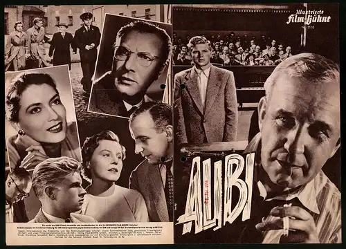 Filmprogramm IFB Nr. 3110, Alibi, O. E. Hasse, Gisela v. Collande, Charles Brauer, Regie: Alfred Weidenmann