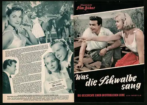 Filmprogramm IFB Nr. 3480, Was die Schwalbe sang, Maj-Britt Nilsson, Alice Treff, Paul Hörbinger, Regie: G. v. Bolvary