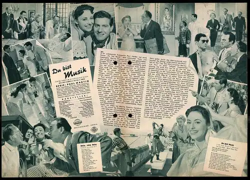 Filmprogramm IFB Nr. 3428, Du bist Musik, Caterina Valente, Paul Hubschmid, Regie: Paul Martin