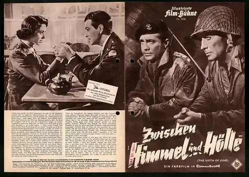 Filmprogramm IFB Nr. 3336, Zwischen Himmel und Hölle, Robert Taylor, Richard Todd, Dana Wynter, Regie: Henry Koster