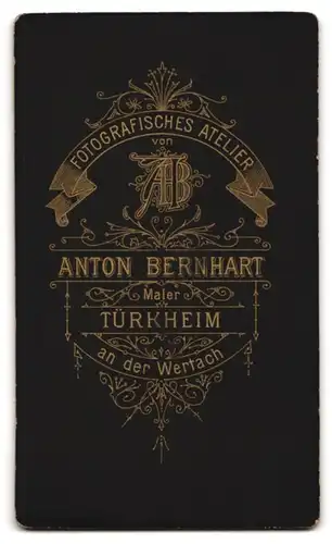 Fotografie Anton Bernhart, Türkheim a. d. W., Junge im Anzug mit kleinem Mädchen im Arm