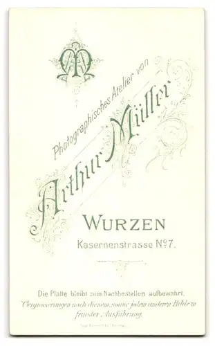 Fotografie Arthur Müller, Wurzen, Kasernenstr. 7, Zwei Kinder in hübschen Samtkleidern