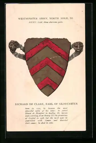 Künstler-AK Wappen von Gloucester