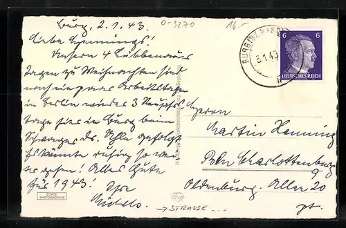 AK Burg b. Magdeburg, Breiter Weg