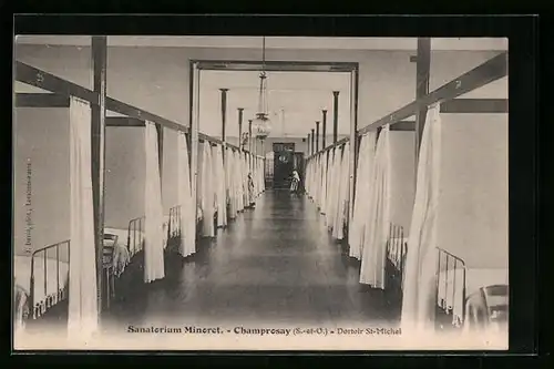AK Champrosay, Sanatorium Minoret - Dortoir St-Michel