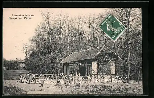 AK Champrosay, Sanatorium Minoret - Kiosque des Petites