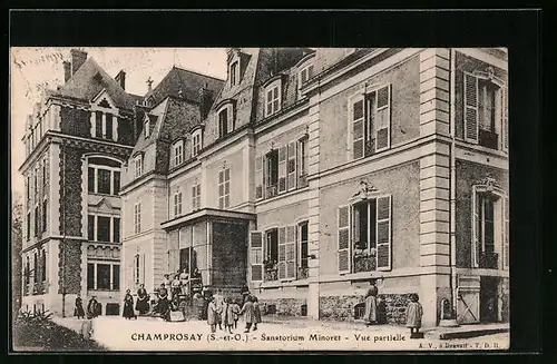 AK Champrosay, Sanatorium Minoret - Vue partielle