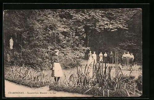 AK Champrosay, Sanatorium Minoret - Le Lac