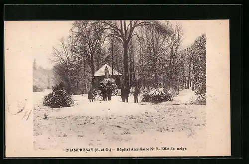 AK Champrosay, Hopital auxiliaire, Effet de neige