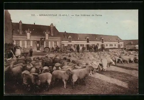 AK Germainville, Vue Interieur de Ferme