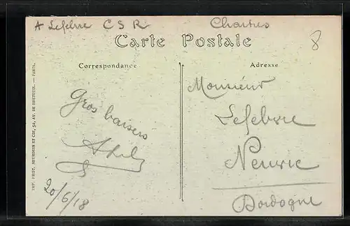 AK Chartres, Place Billard, le Marche Couvert