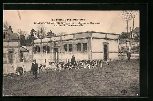 AK Beaumont-les-Autels, Chateau du Beaumont, Le Chenil, Vue d`ensemble