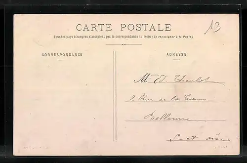 AK Faverolles, Place de la Mairie