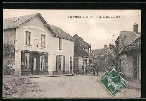 AK Ecrosnes, Route de Rambouillet