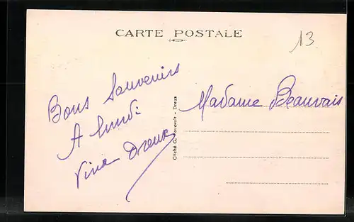 AK Fontaine, Vue prise au Carrefour et Route de Croisilles