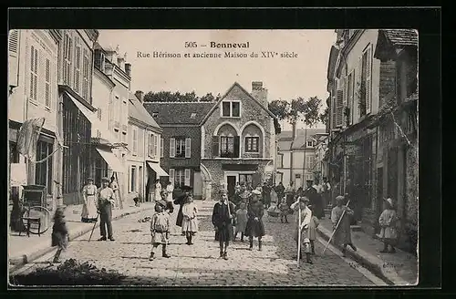 AK Bonneval, Rue Hérisson et ancienne Maison