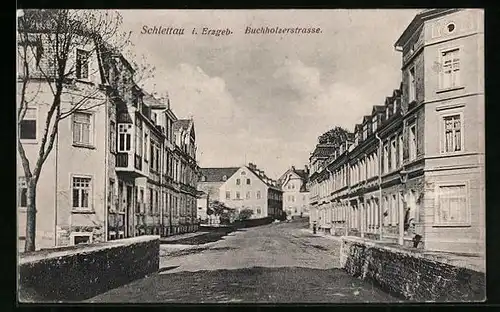 AK Schlettau /Erzgeb., Buchholzerstrasse