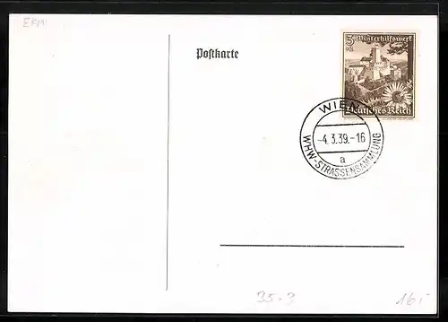 AK Reklame für Distra Winterdirndl