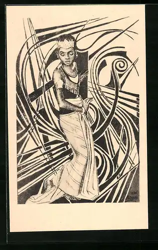 Künstler-AK Jan Toorop: Javaansche Dans