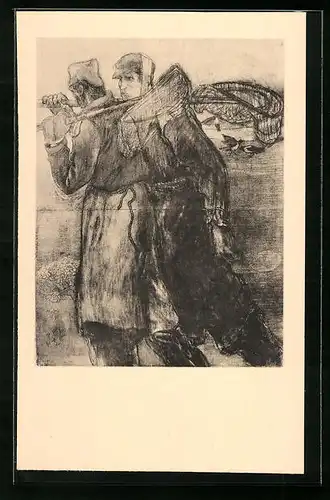 Künstler-AK Jan Toorop: Schelpenvisschers