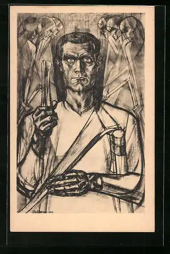 Künstler-AK Jan Toorop: De Opstandige