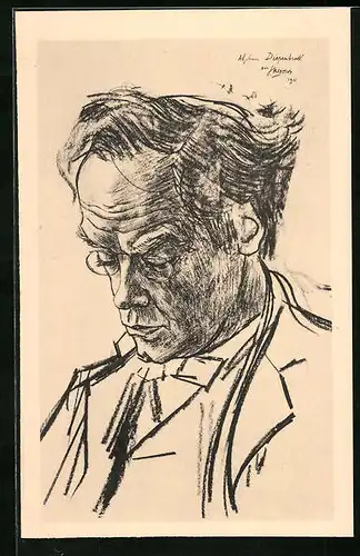 Künstler-AK Jan Toorop: Dr. Alph. Diepenbrock