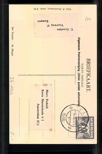 Künstler-AK Jan Toorop: H. Maagd