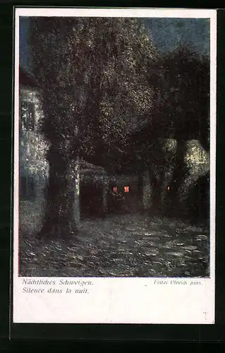 Künstler-AK Fritzi Ulreich: Nächtliches Schweigen