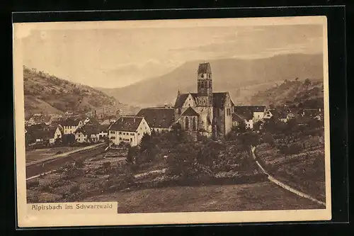 AK Alpirsbach, Teilansicht mit Kirche