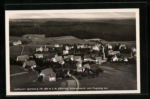 AK Igelsberg, Fliegeraufnahme vom Ort